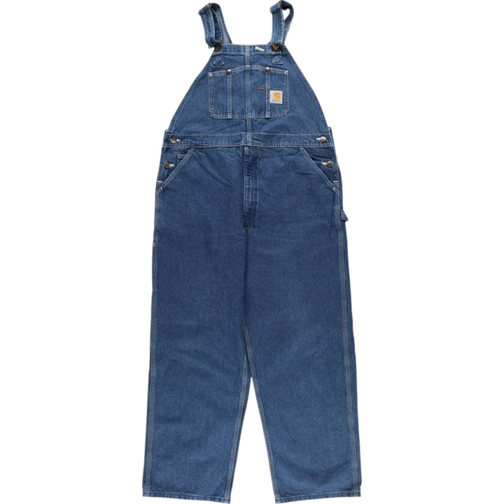 Big size Carhartt denim overalls for men, equivalent to w41 cotton blue type Vintage Second Hand