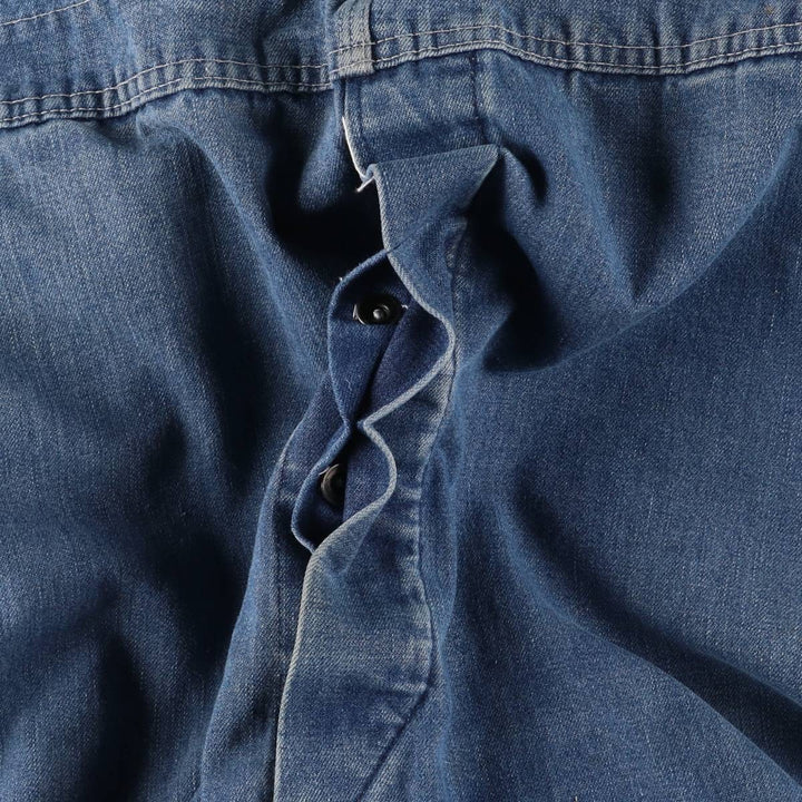 Big size 70'S JCPenney BIG MAC Spuare Bak denim overalls for men, size w44 cotton blue type Vintage Second Hand