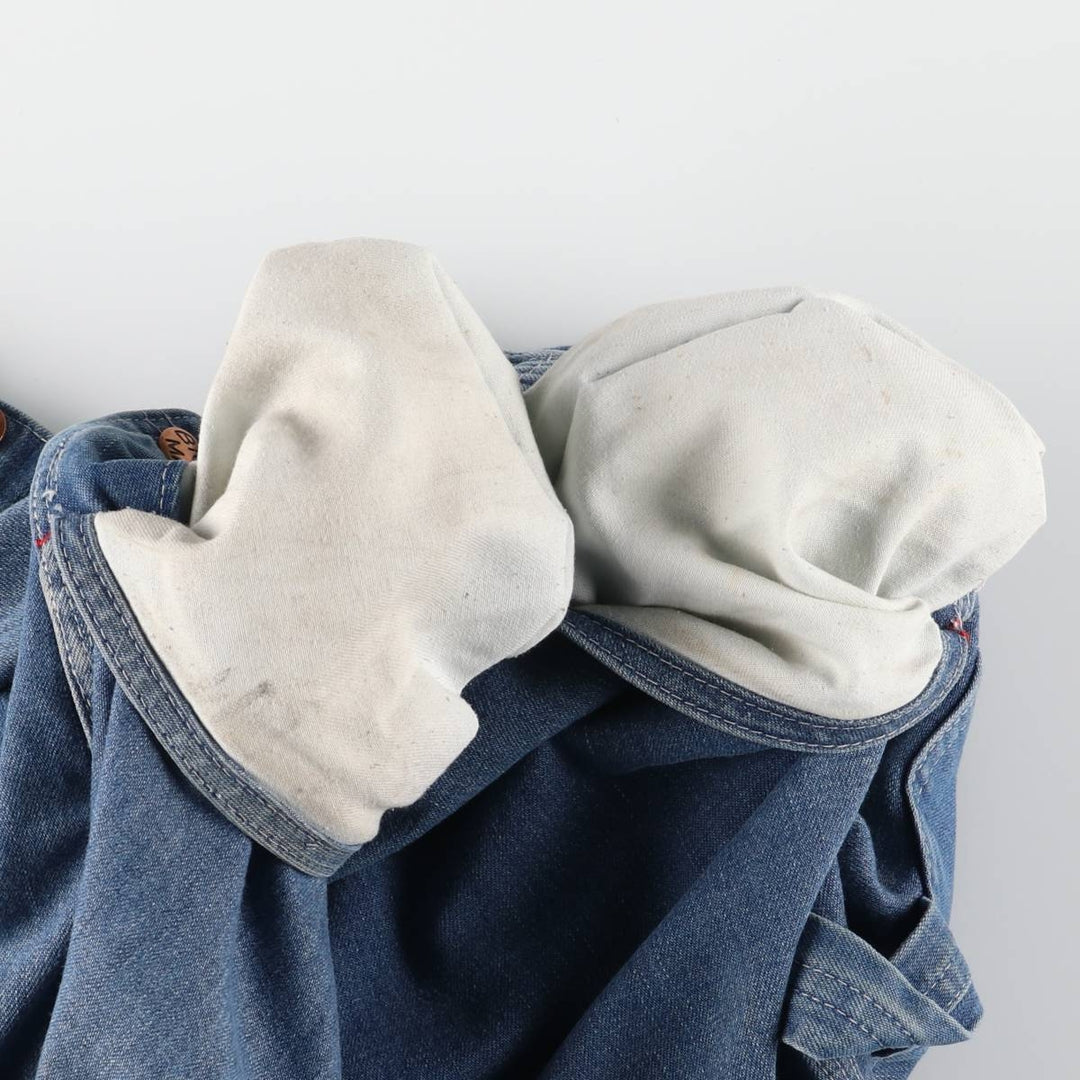 Big size 70'S JCPenney BIG MAC Spuare Bak denim overalls for men, size w44 cotton blue type Vintage Second Hand