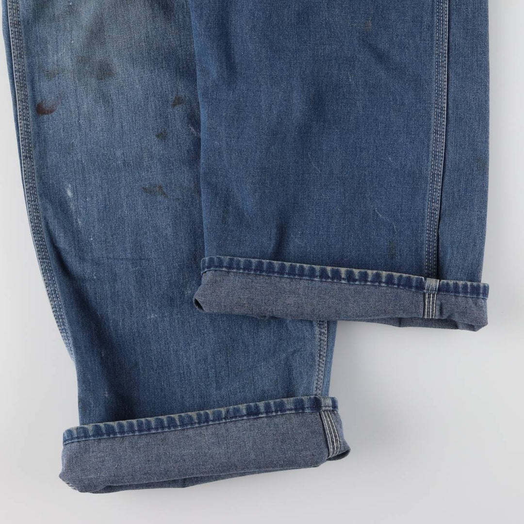 Big size 70'S JCPenney BIG MAC Spuare Bak denim overalls for men, size w44 cotton blue type Vintage Second Hand