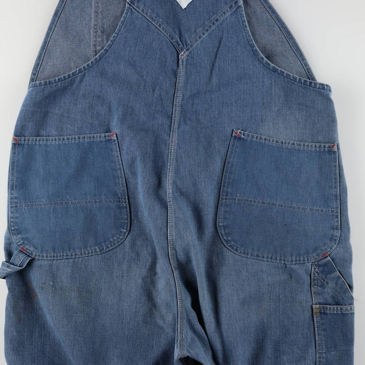 Big size 70'S JCPenney BIG MAC Spuare Bak denim overalls for men, size w44 cotton blue type Vintage Second Hand