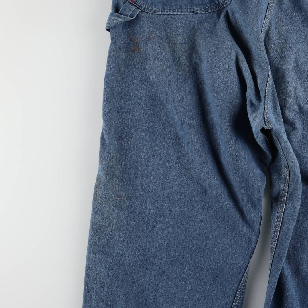 Big size 70'S JCPenney BIG MAC Spuare Bak denim overalls for men, size w44 cotton blue type Vintage Second Hand