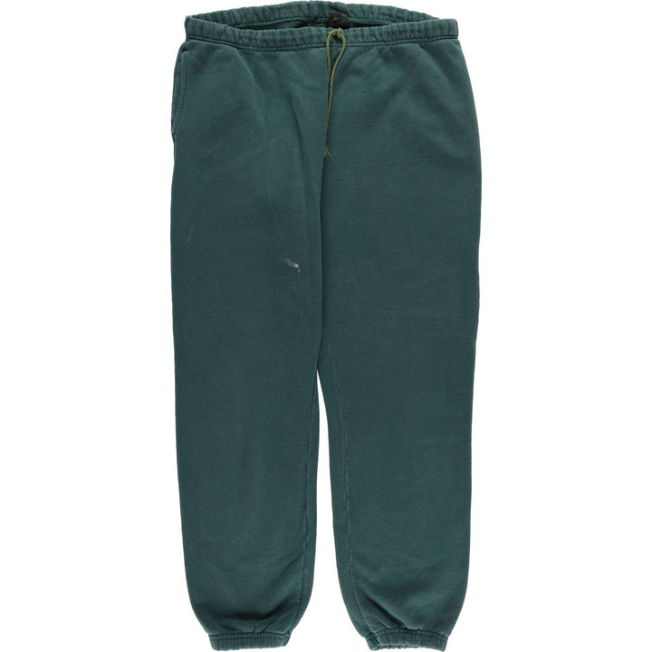 80s-90'S Eddie Bauer Black Tag Sweatpants Made in USA Women's L Size Vintage cotton green type Vintage Second Hand