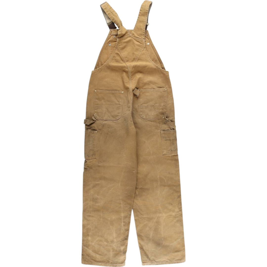 Carhartt Double Knee Duck Overalls for Men (W36 equivalent) cotton Beige type Vintage Second Hand