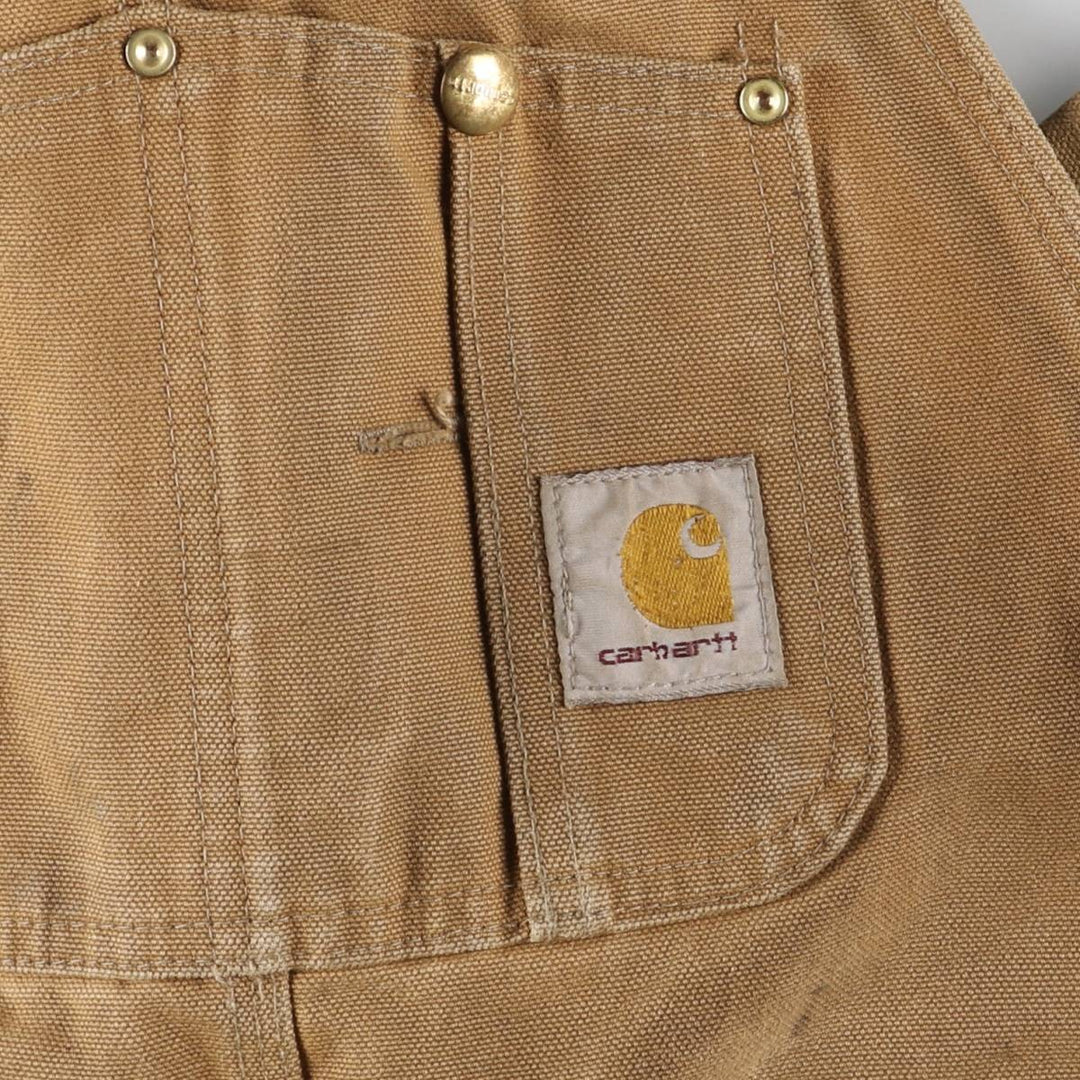 Carhartt Double Knee Duck Overalls for Men (W36 equivalent) cotton Beige type Vintage Second Hand