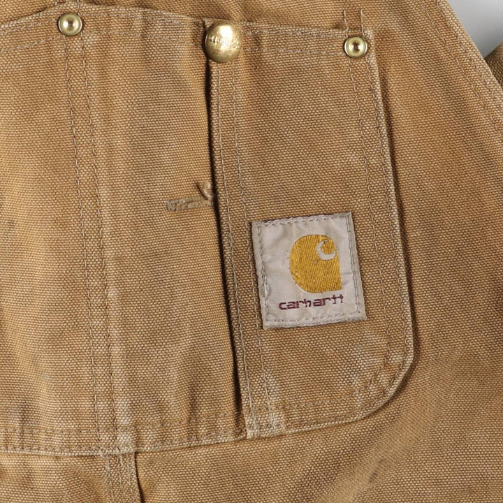 Carhartt Double Knee Duck Overalls for Men (W36 equivalent) cotton Beige type Vintage Second Hand
