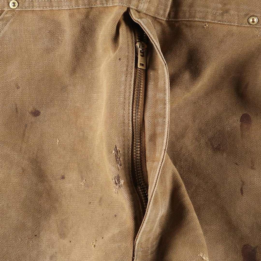 Carhartt Double Knee Duck Overalls for Men (W36 equivalent) cotton Beige type Vintage Second Hand