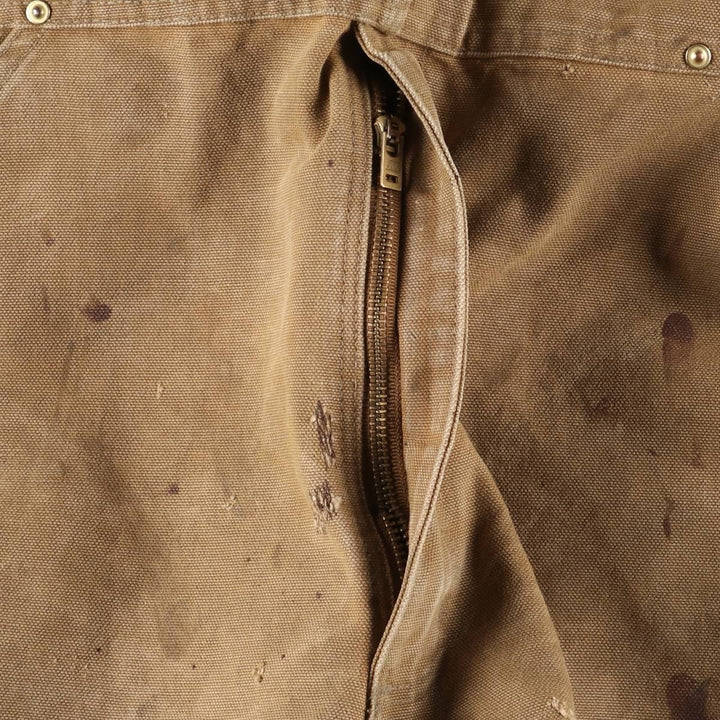 Carhartt Double Knee Duck Overalls for Men (W36 equivalent) cotton Beige type Vintage Second Hand