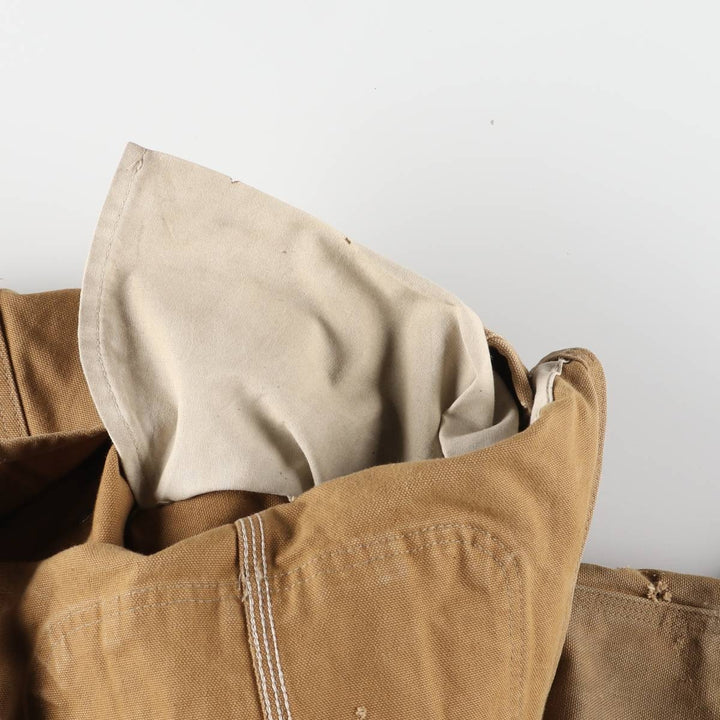 Carhartt Double Knee Duck Overalls for Men (W36 equivalent) cotton Beige type Vintage Second Hand
