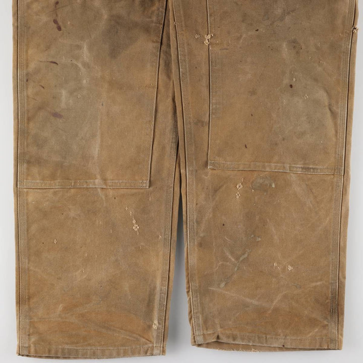 Carhartt Double Knee Duck Overalls for Men (W36 equivalent) cotton Beige type Vintage Second Hand