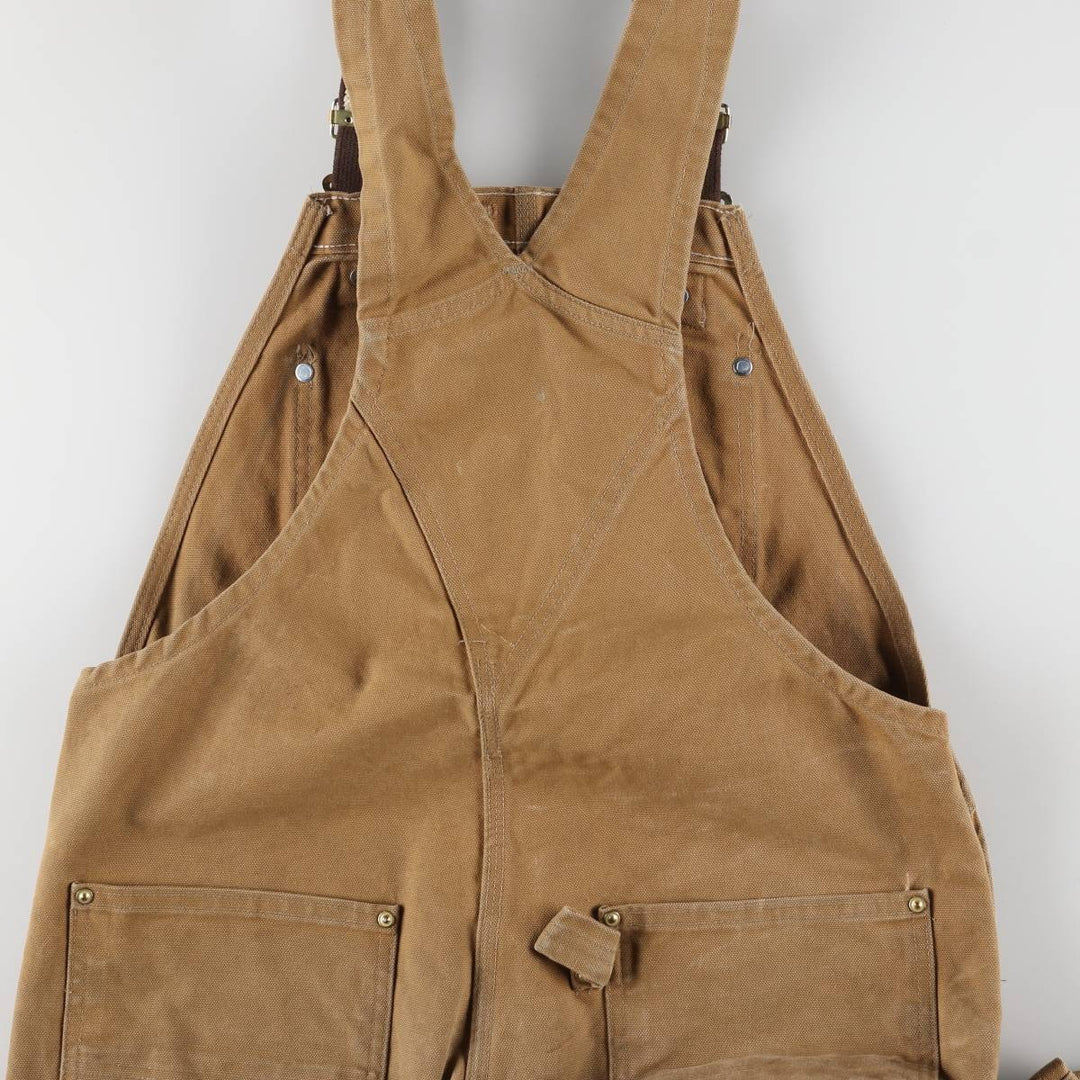 Carhartt Double Knee Duck Overalls for Men (W36 equivalent) cotton Beige type Vintage Second Hand