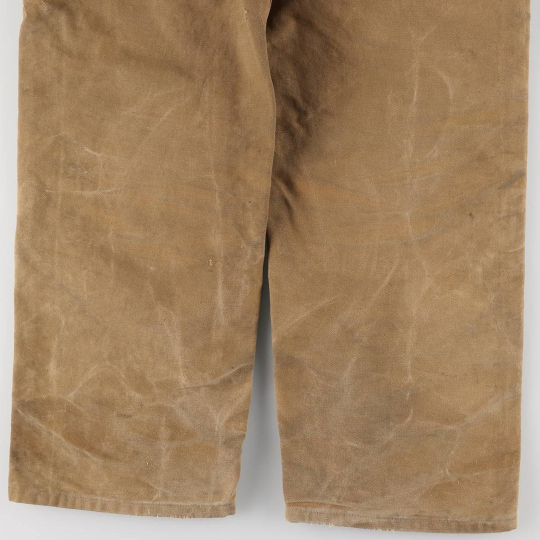 Carhartt Double Knee Duck Overalls for Men (W36 equivalent) cotton Beige type Vintage Second Hand