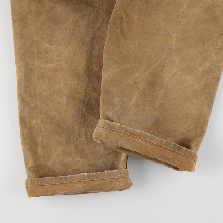 Carhartt Double Knee Duck Overalls for Men (W36 equivalent) cotton Beige type Vintage Second Hand