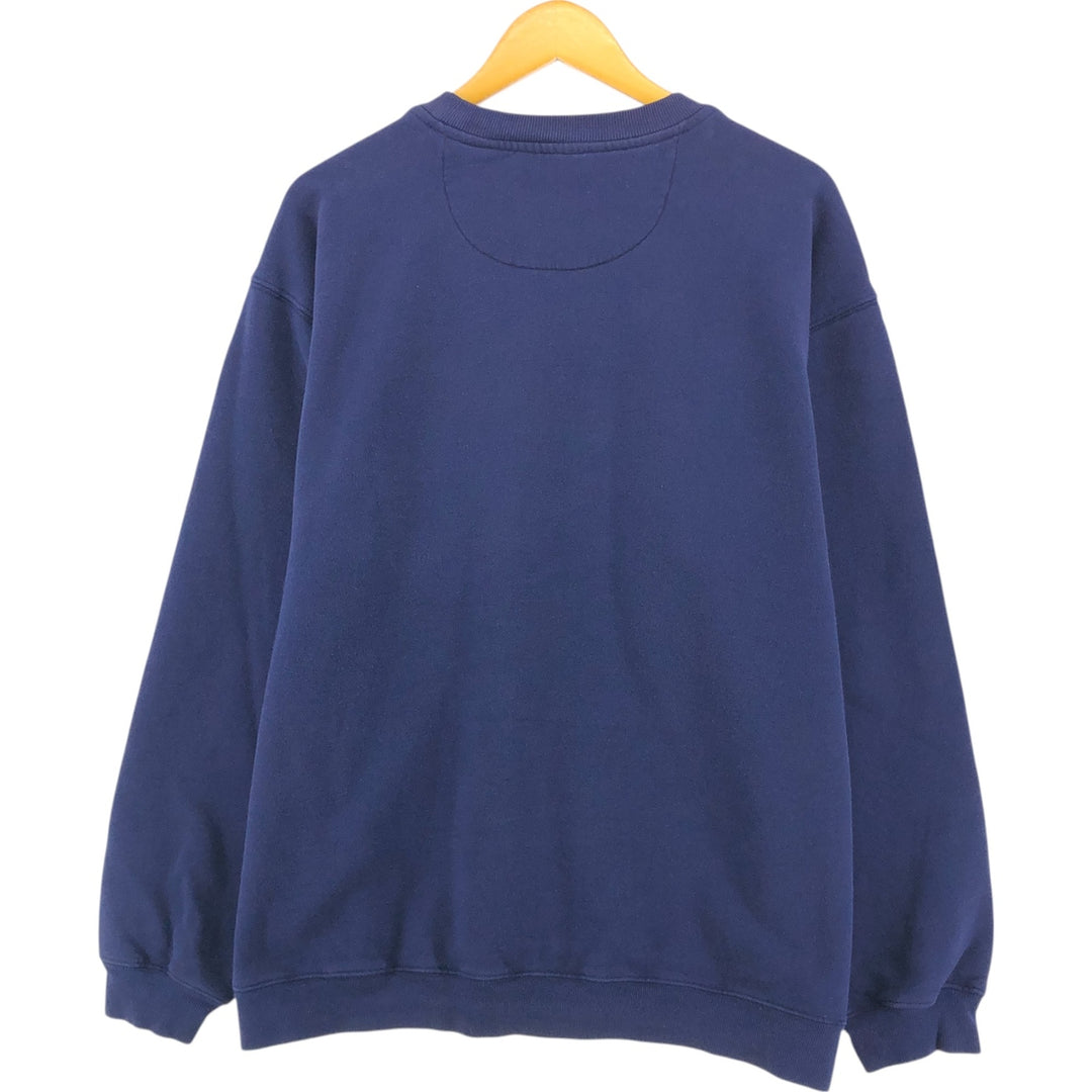 Eddie Bauer logo sweatshirt, men's size XL cotton navy blue type Vintage Second Hand