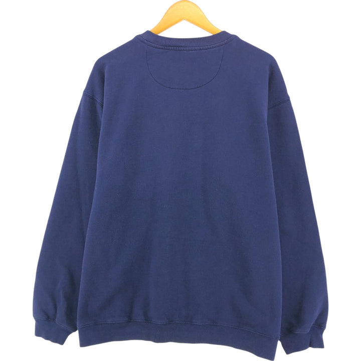 Eddie Bauer logo sweatshirt, men's size XL cotton navy blue type Vintage Second Hand