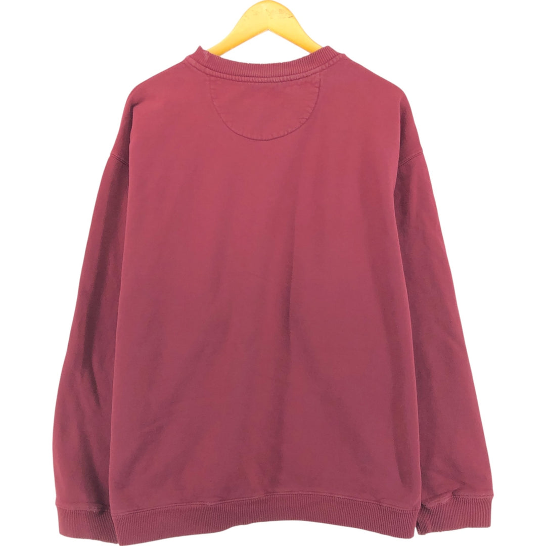 2000'S Eddie Bauer logo sweatshirt, made in Canada, men's size XXL cotton red type reddish brown Vintage Second Hand