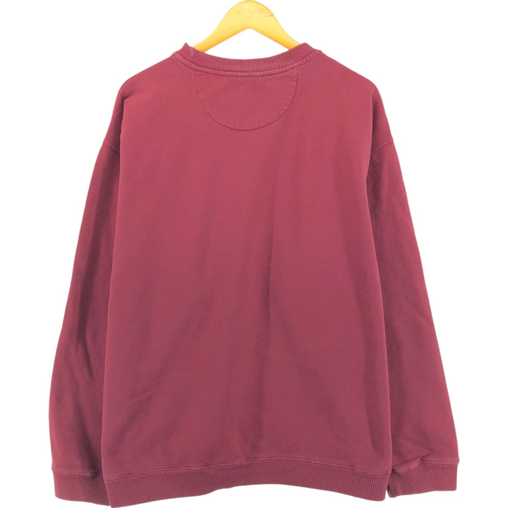 2000'S Eddie Bauer logo sweatshirt, made in Canada, men's size XXL cotton red type reddish brown Vintage Second Hand