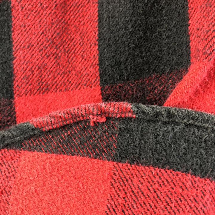 ~90'S Dakota Buffalo Check Long Sleeve Heavy Flannel Check Shirt Men's L Size Vintage /eaa523024