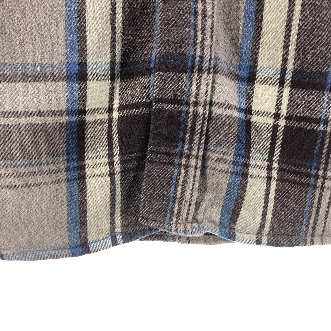 70s~80'S Five Brother Long Sleeve Flannel Check Shirt Made in USA Men's XL Vintage /eaa523042