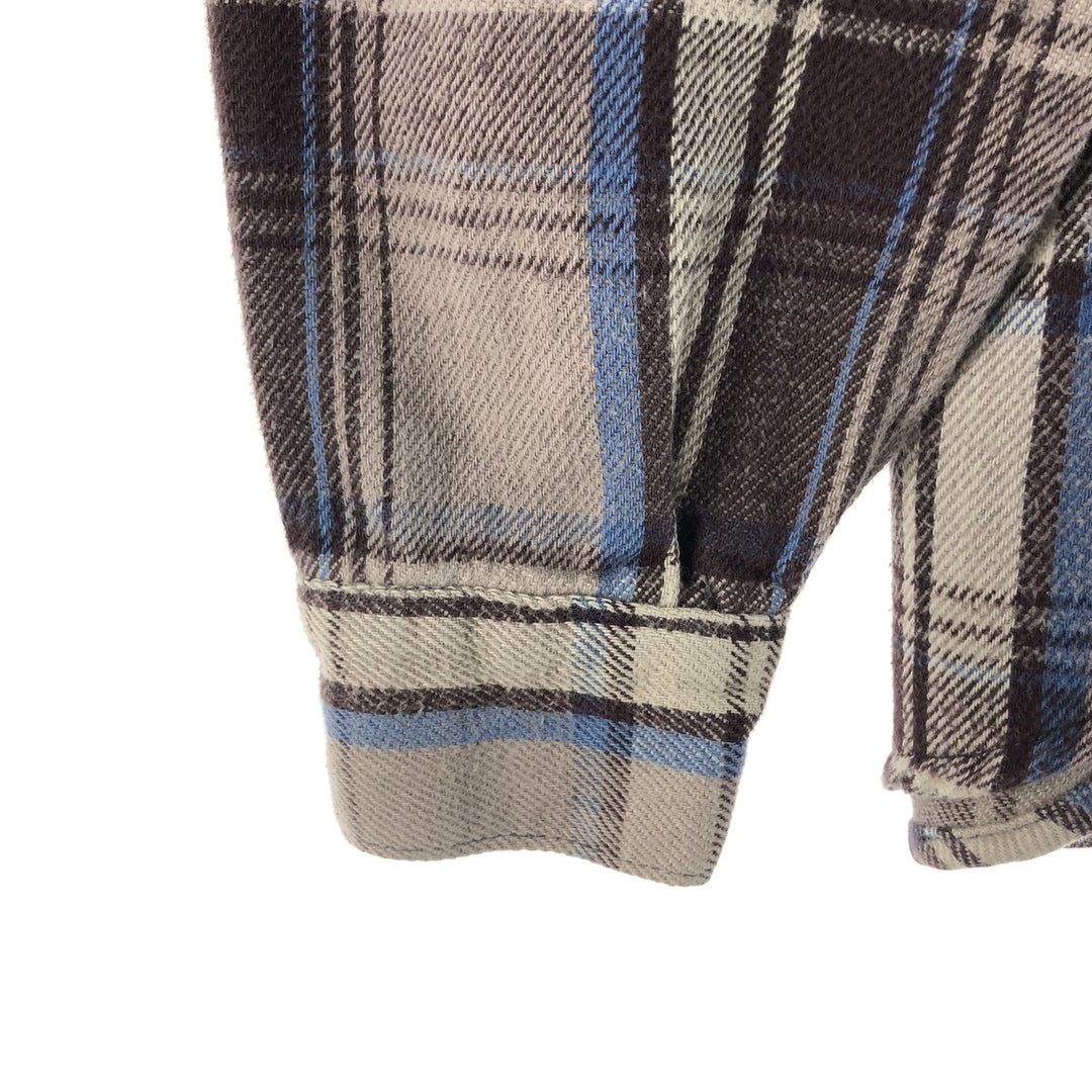 70s~80'S Five Brother Long Sleeve Flannel Check Shirt Made in USA Men's XL Vintage /eaa523042