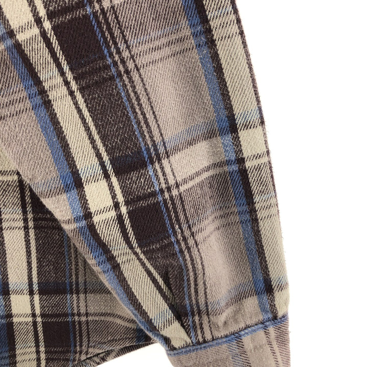 70s~80'S Five Brother Long Sleeve Flannel Check Shirt Made in USA Men's XL Vintage /eaa523042