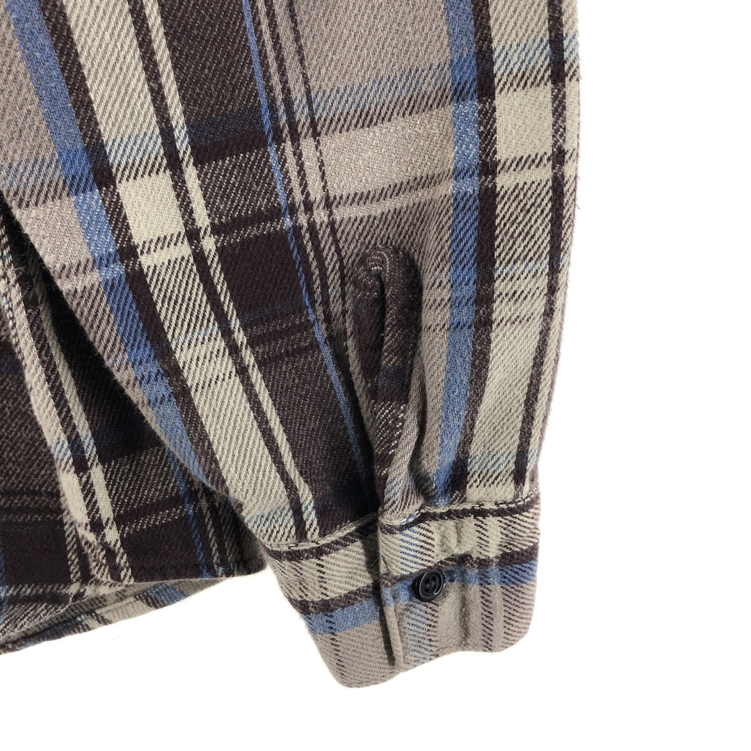 70s~80'S Five Brother Long Sleeve Flannel Check Shirt Made in USA Men's XL Vintage /eaa523042