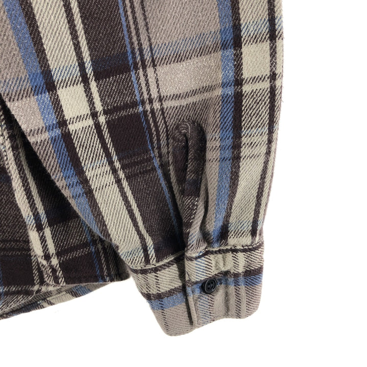 70s~80'S Five Brother Long Sleeve Flannel Check Shirt Made in USA Men's XL Vintage /eaa523042