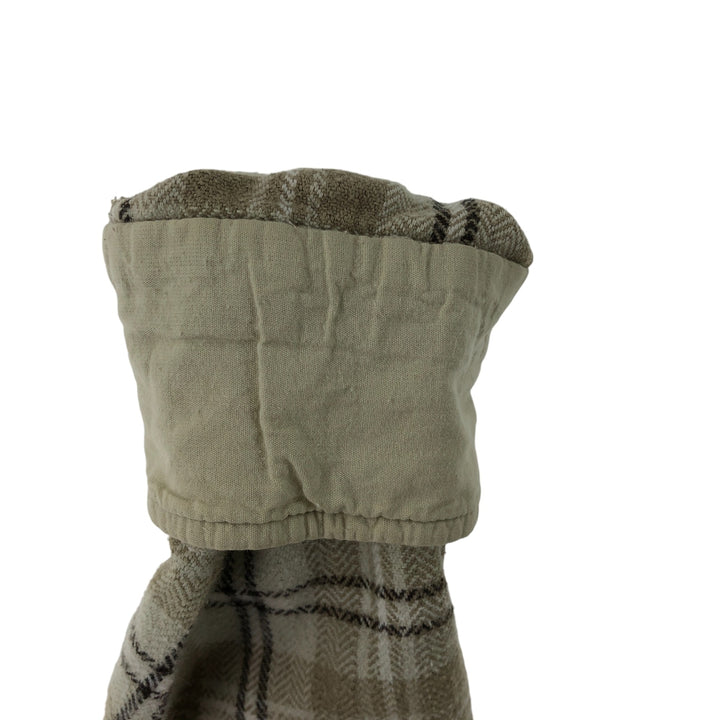 90'S Vintage Levi's Long Sleeve Heavy Flannel Check Shirt, Men's Size L cotton Beige type Vintage Second Hand