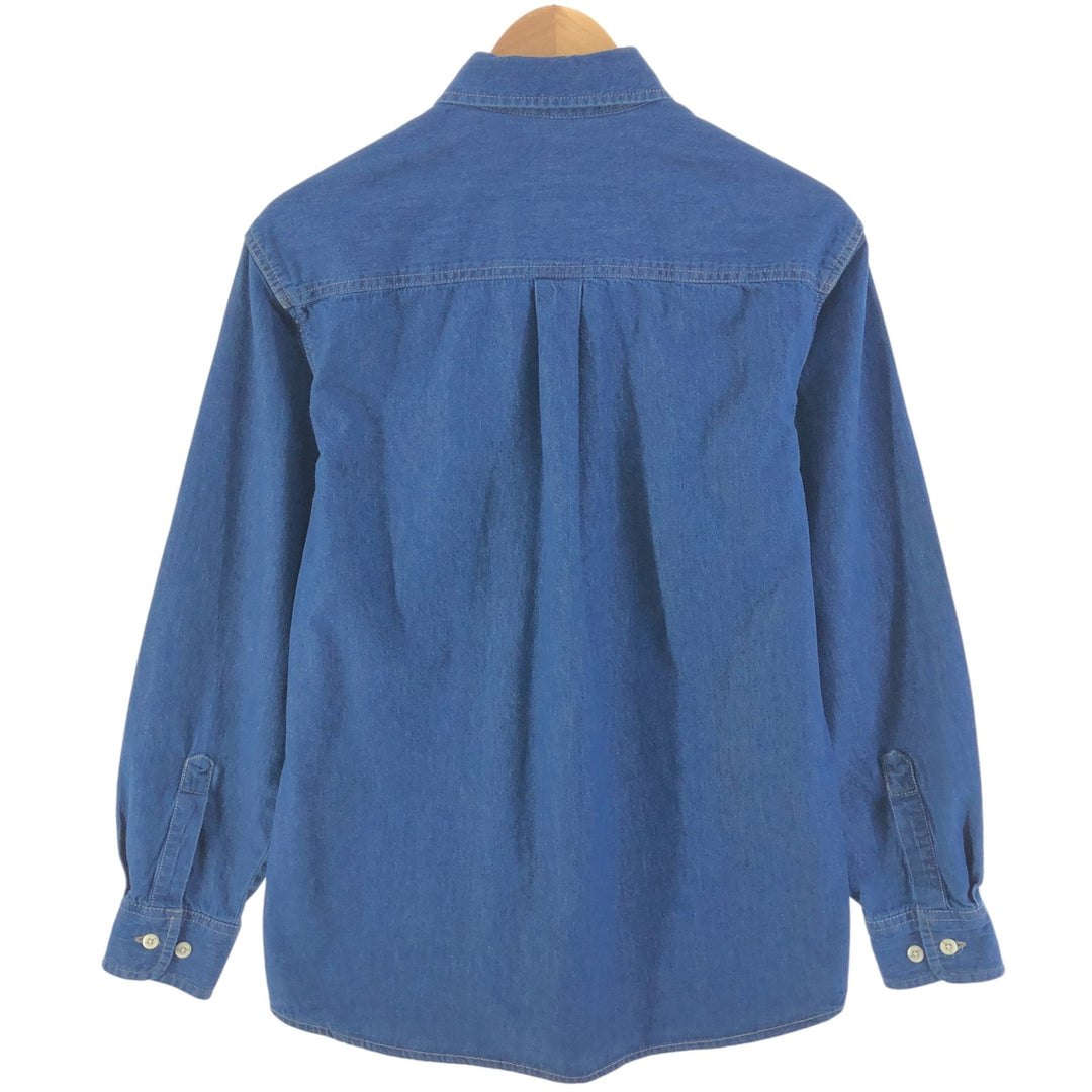 Dickies long-sleeved denim shirt, men's size M cotton blue type Vintage Second Hand