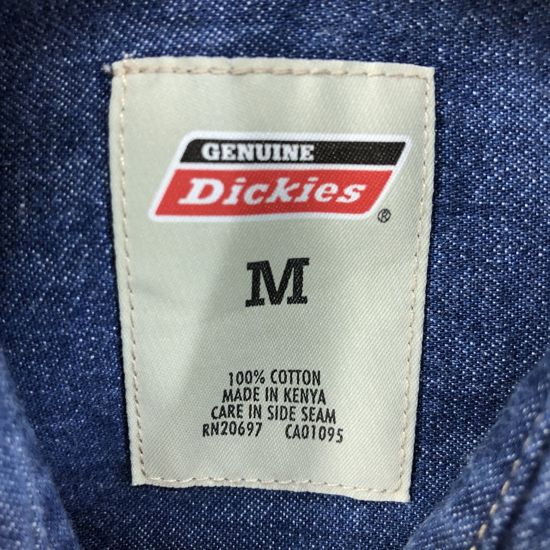Dickies long-sleeved denim shirt, men's size M cotton blue type Vintage Second Hand