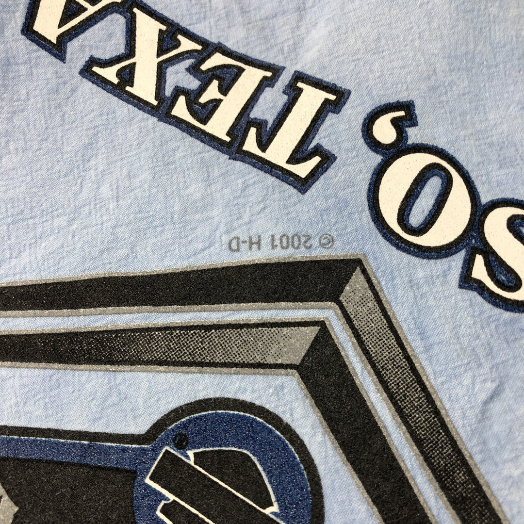 00'S Harley-Davidson Cotton Pullover Made in USA Men's L Size Vintage cotton Blue type light blue Vintage Second Hand