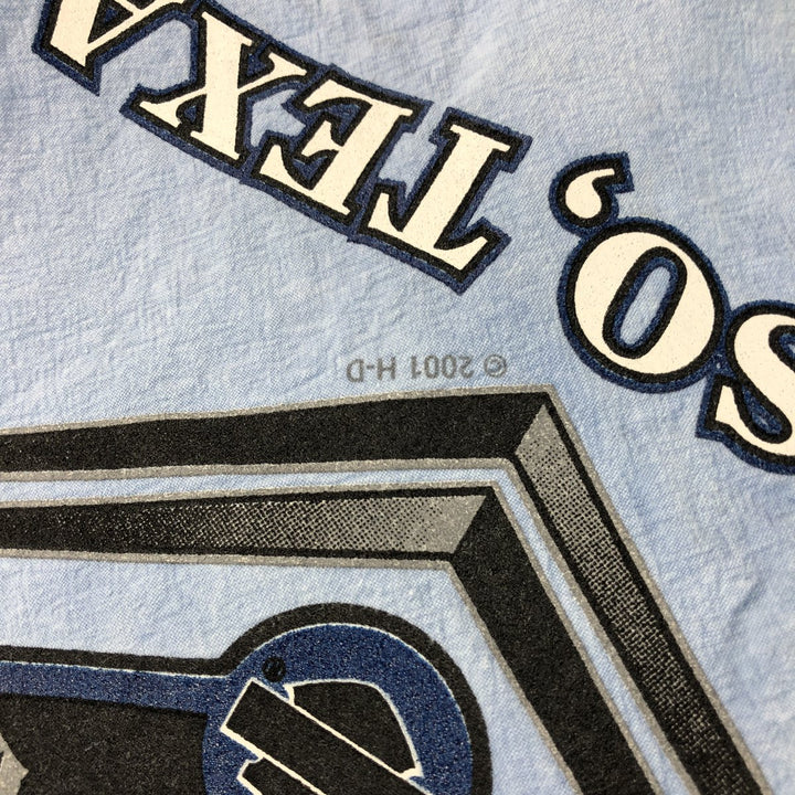 00'S Harley-Davidson Cotton Pullover Made in USA Men's L Size Vintage cotton Blue type light blue Vintage Second Hand