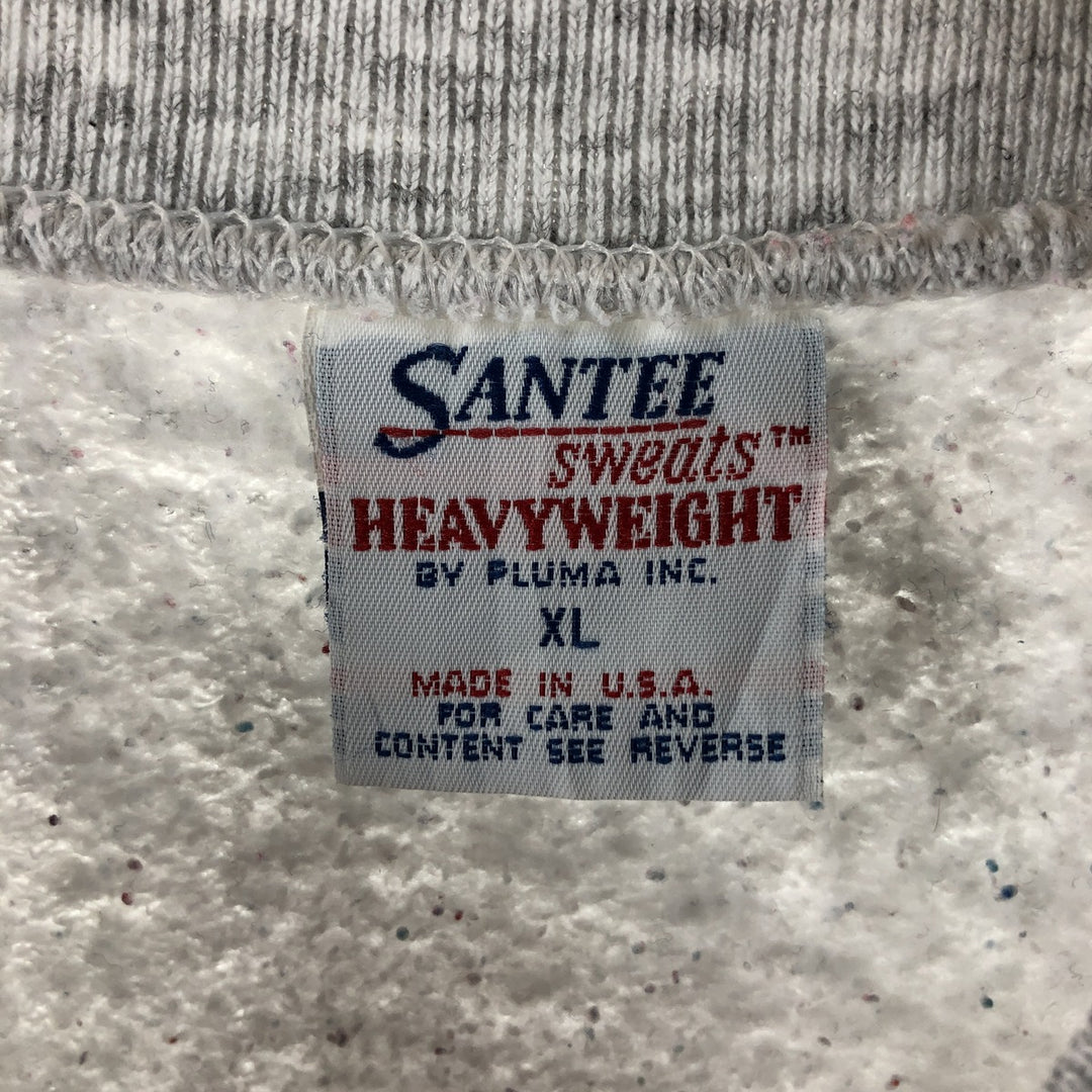 90'S SANTEE Hard Rock Cafe Advertising Sweatshirt, Men's Size XL polyester gray type Vintage Second Hand