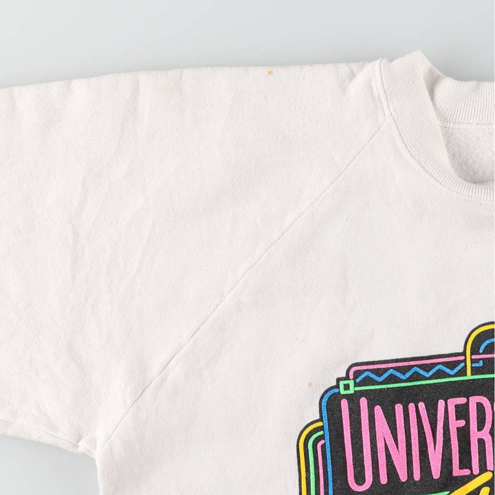 90'S Fruit of the Loom Universal Studios Sweatshirt, Men's Size XL unclear white type Vintage Second Hand
