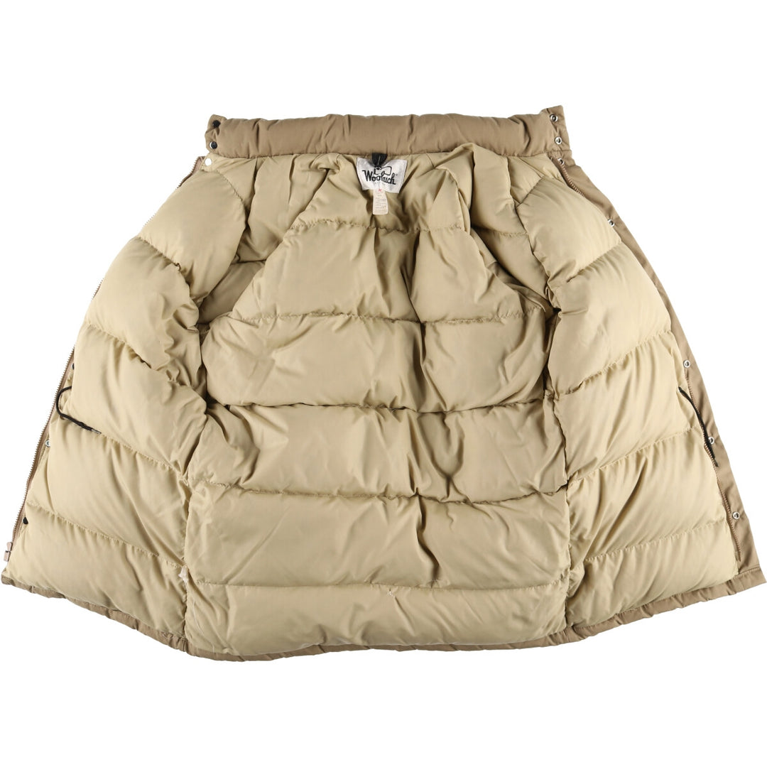 70'S WOOLRICH Down Jacket, Men's M size, Vintage polyester Beige type Vintage Second Hand