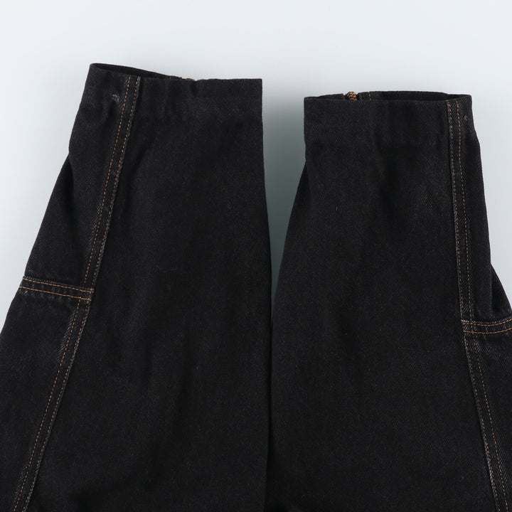 Liz Claiborne ELISABETH Black Denim Jacket Riders Jacket Men's L size /eaa523217