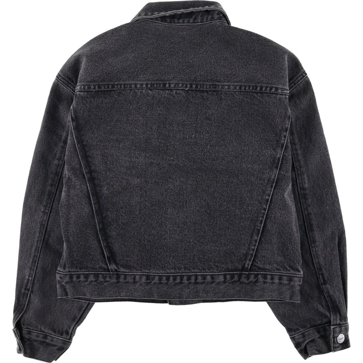 90'S Guess BY GEORGES MARCIANO Black Denim Jacket, Made in USA, Men's S Size, Vintage /eaa523220