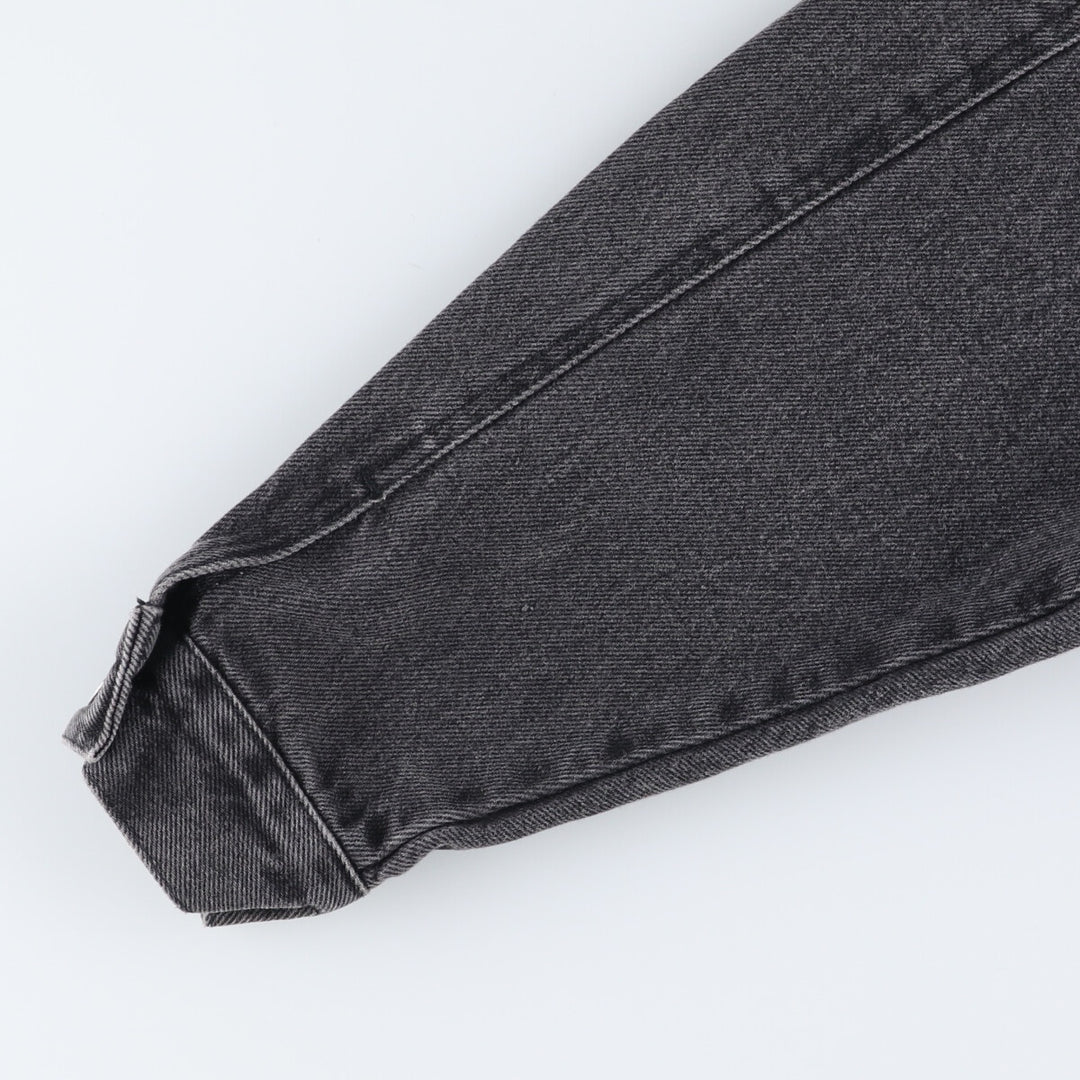 90'S Guess BY GEORGES MARCIANO Black Denim Jacket, Made in USA, Men's S Size, Vintage /eaa523220