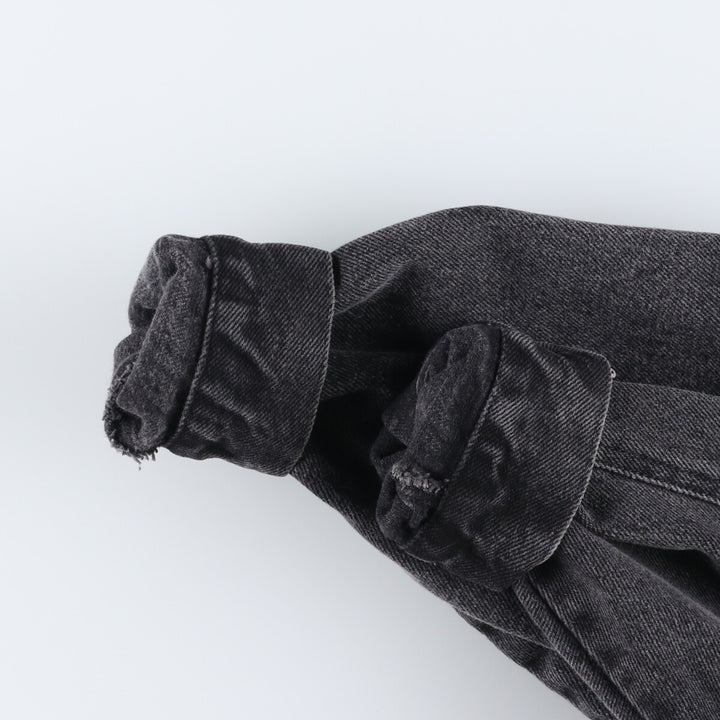 90'S Guess BY GEORGES MARCIANO Black Denim Jacket, Made in USA, Men's S Size, Vintage /eaa523220