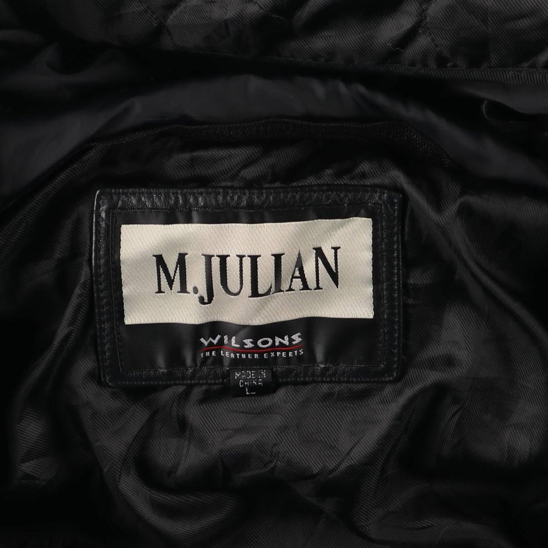 WILSONS LEATHER M.JULIAN Swing Top Type Leather Blouson Men's L Size /eaa523224