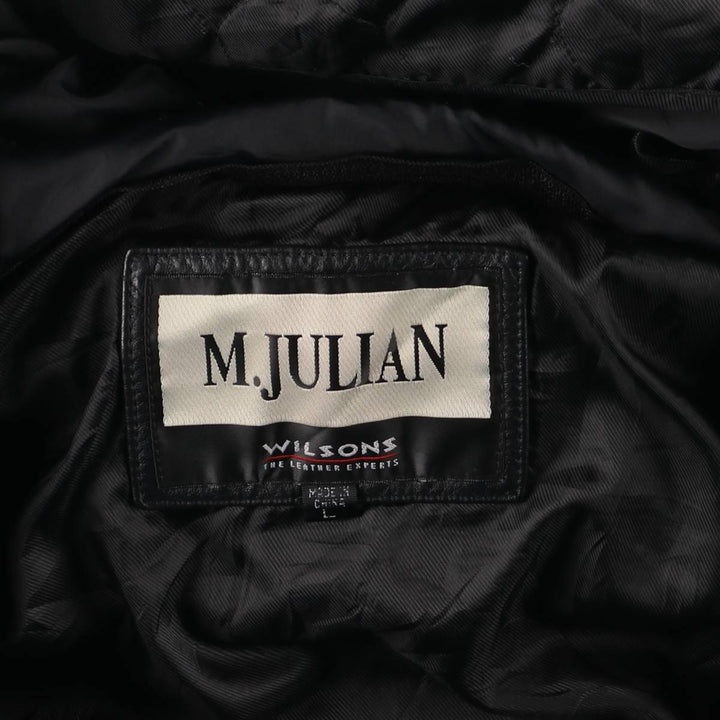 WILSONS LEATHER M.JULIAN Swing Top Type Leather Blouson Men's L Size /eaa523224