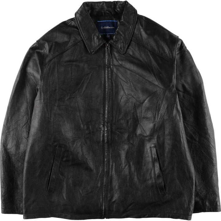 CROFT AND BARROW Swing Top Type Leather Blouson Men's XL Size /eaa523225