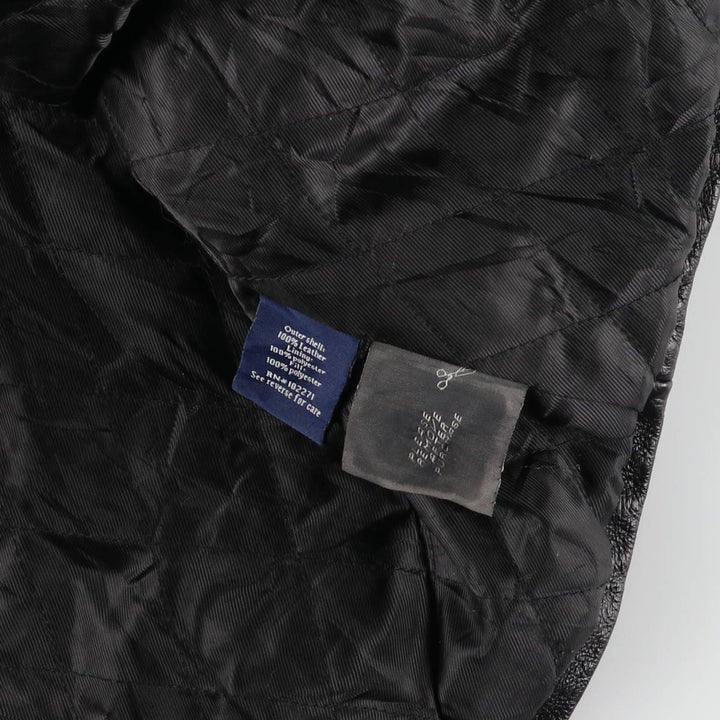 CROFT AND BARROW Swing Top Type Leather Blouson Men's XL Size /eaa523225