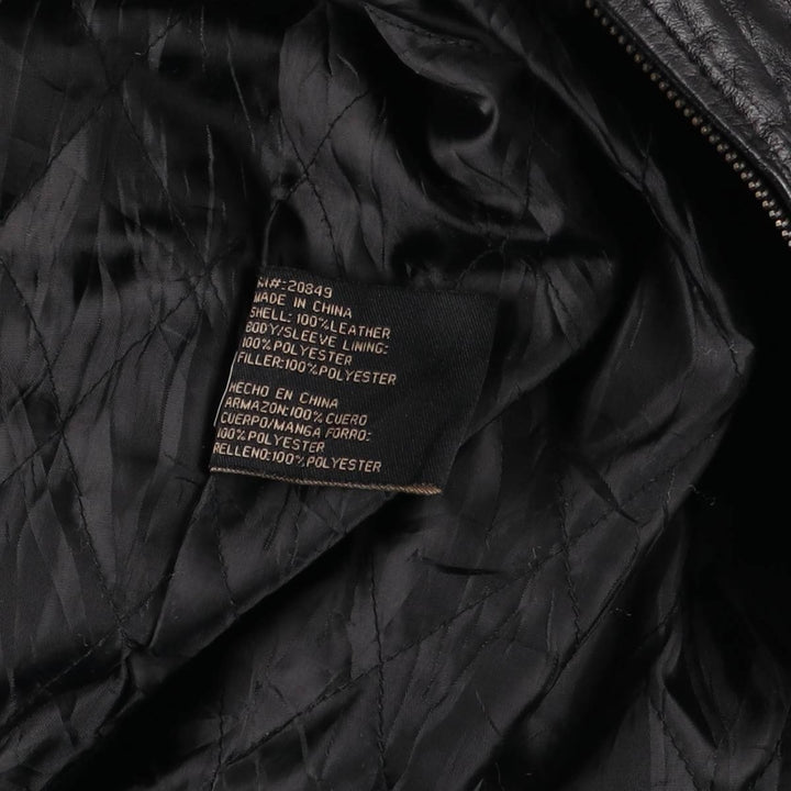 Columbia Swing Top Type Leather Blouson Men's Size L / eaa523226