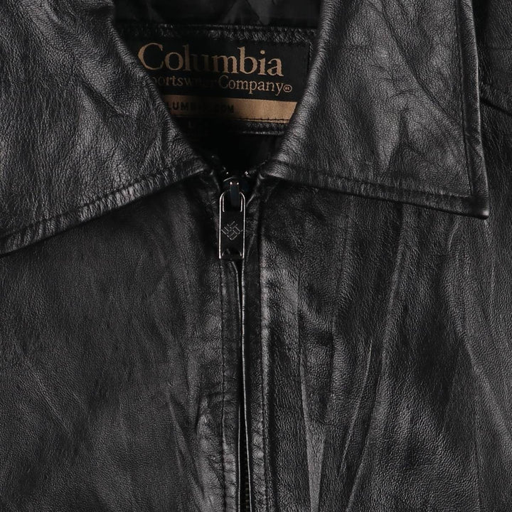 Columbia Swing Top Type Leather Blouson Men's Size L / eaa523226