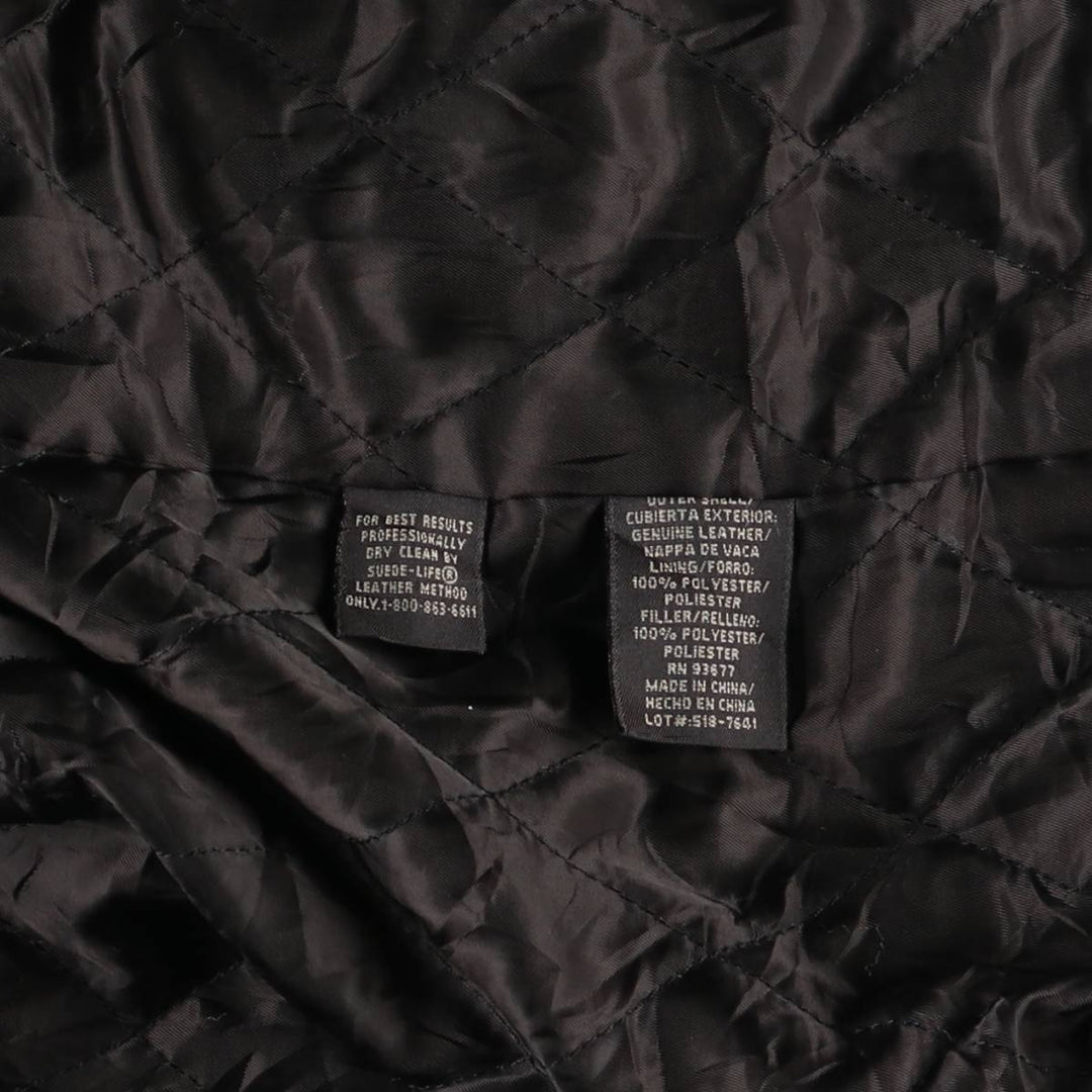 ST.JOHN'S BAY Swing Top Type Leather Blouson Men's L size /eaa523228