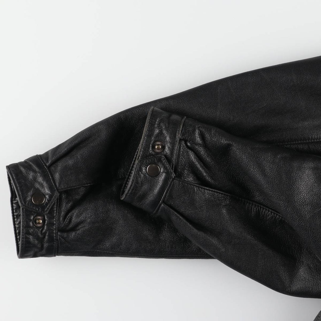 ST.JOHN'S BAY Swing Top Type Leather Blouson Men's L size /eaa523228