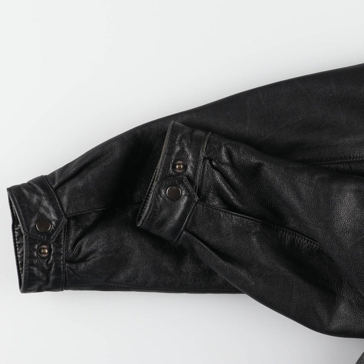 ST.JOHN'S BAY Swing Top Type Leather Blouson Men's L size /eaa523228