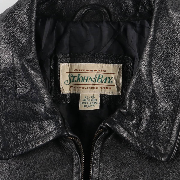 90s~00'S St. John's Bay Swing Top Type Leather Blouson Men's XL Size Vintage /eaa523229