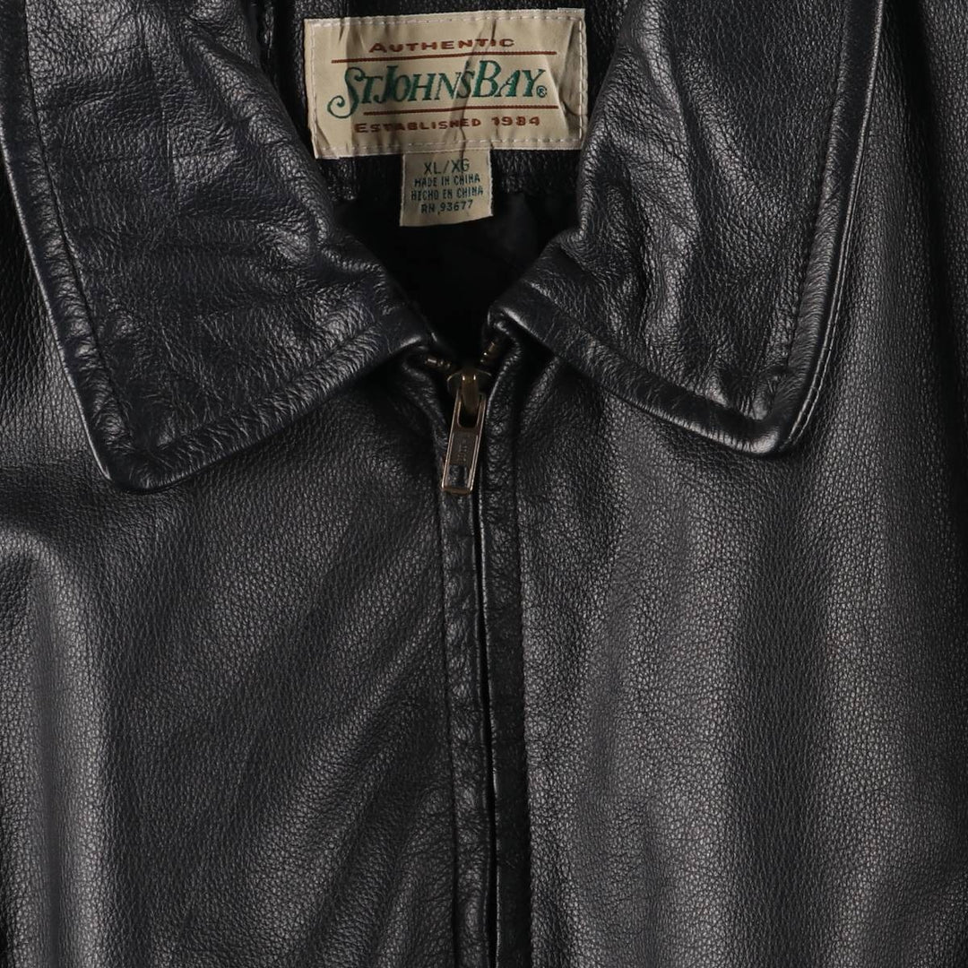 90s~00'S St. John's Bay Swing Top Type Leather Blouson Men's XL Size Vintage /eaa523229